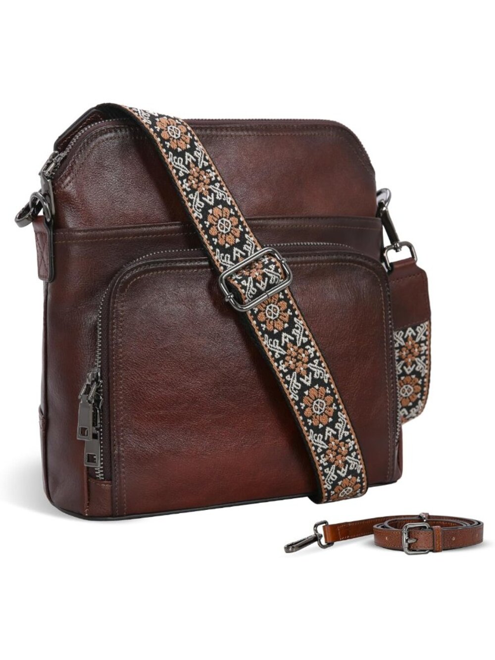 Stylish Leather Crossbody Bag for Women - Versatile Purse & Handbag with Wallet